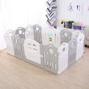 Corral bebe 12+2 Musical gris (153x153 o 190x116 cms.) Altura 70 cms.