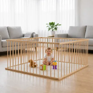 Corral bebe Madera 8 lados (167x167 cms. o 250x85 cms.) Altura 71 cms.