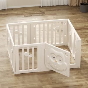 Corral bebe Búho Blanco 136x106 cms. (S) Altura 63 cms.