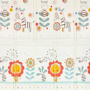 Alfombra Antigolpe Plegable Zebra-Oso 200x180 cms. Grosor 17 mm.