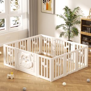Corral bebe Búho Blanco 186x156 cms. (XL) Altura 63 cms.